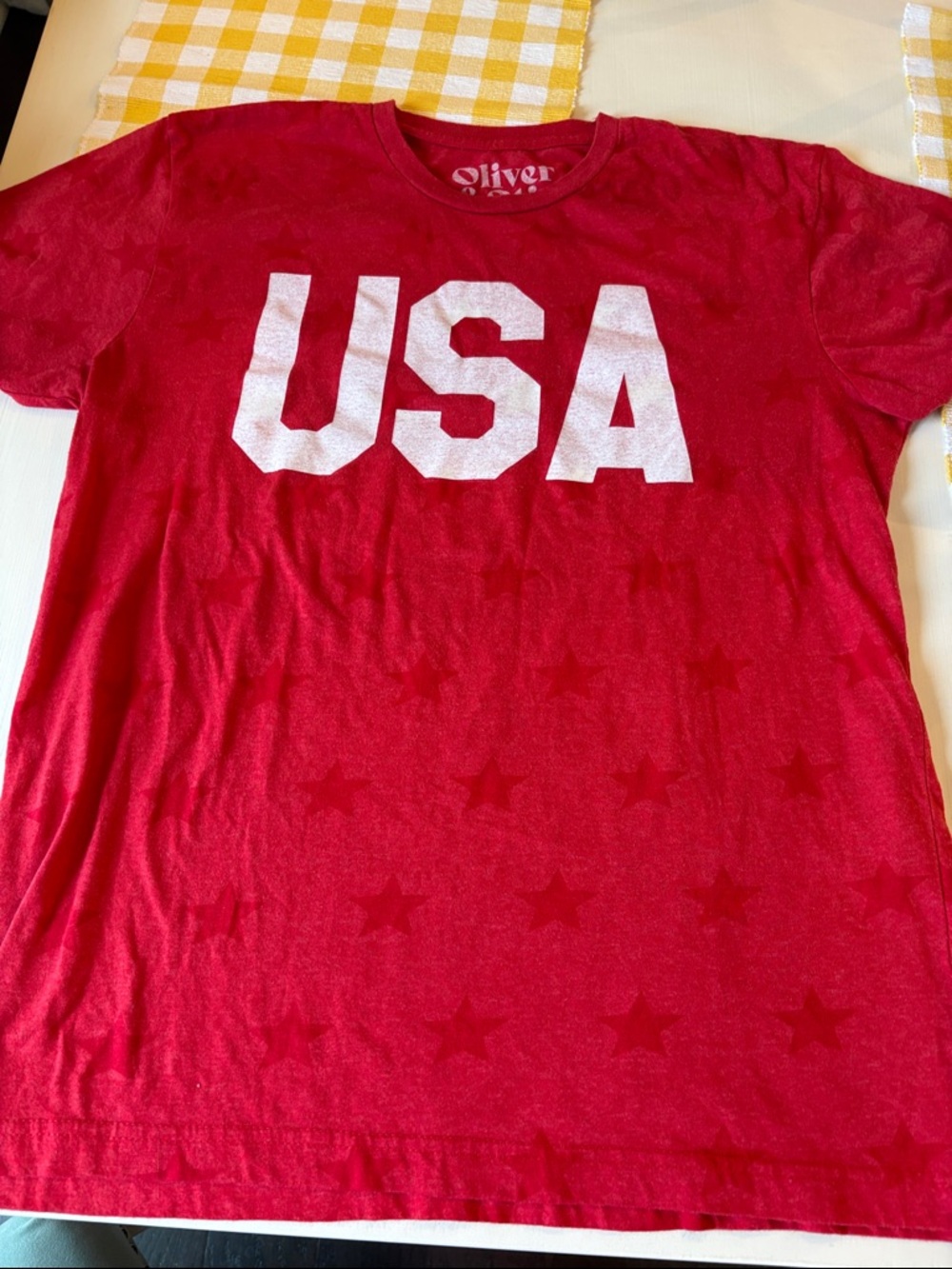 Oliver & Otis USA Red Short Sleeve Tee